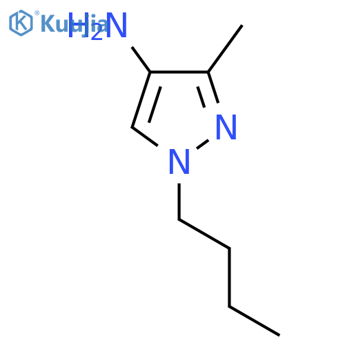 1-Butyl-3-methyl-1h-pyrazol-4-amine structure