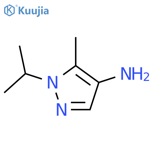 5-methyl-1-(propan-2-yl)-1H-pyrazol-4-amine structure