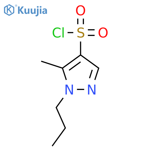 5-methyl-1-propyl-1H-pyrazole-4-sulfonyl chloride structure