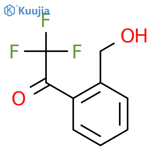 2,2,2-Trifluoro-1-2-(hydroxymethyl)phenylethan-1-one structure