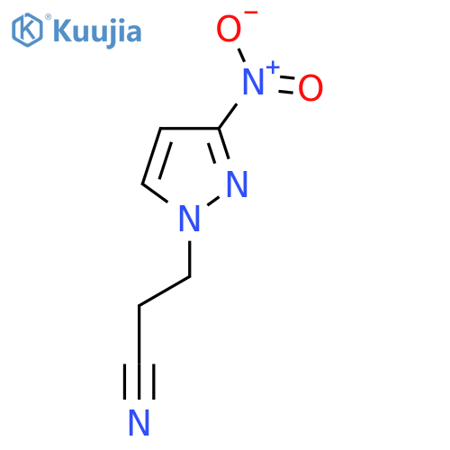 3-(3-nitro-1H-pyrazol-1-yl)propanenitrile structure