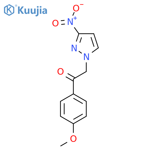 1-(4-Methoxyphenyl)-2-(3-nitro-1H-pyrazol-1-yl)ethan-1-one structure