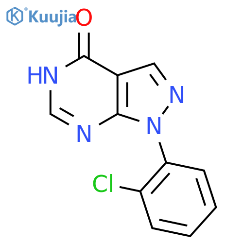 1-(2-Chlorophenyl)-1,5-dihydro-4H-pyrazolo3,4-dpyrimidin-4-one structure