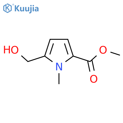 methyl 5-(hydroxymethyl)-1-methyl-1H-pyrrole-2-carboxylate structure