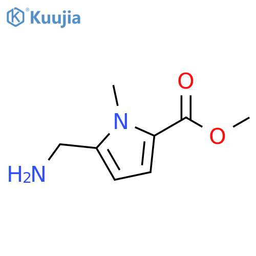 methyl 5-(aminomethyl)-1-methyl-1H-pyrrole-2-carboxylate structure