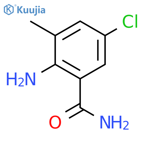 Benzamide, 2-amino-5-chloro-3-methyl- structure