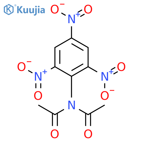 Acetamide, N-acetyl-N-(2,4,6-trinitrophenyl)- structure