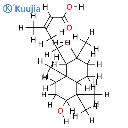 (13E)-3beta,8alpha-dihydroxylabd-13-en-15-oic acid structure