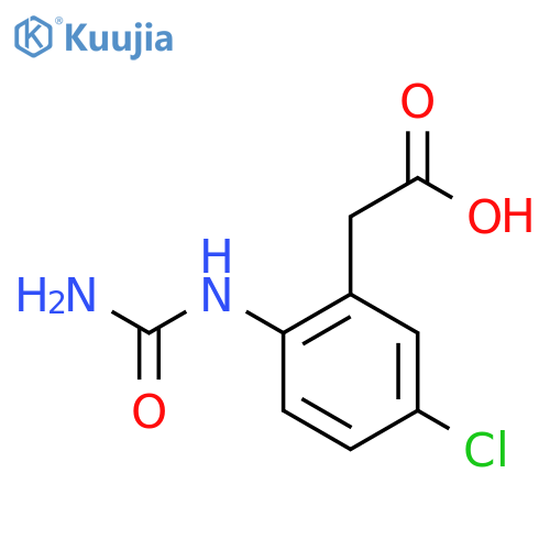 2-(5-Chloro-2-ureidophenyl)acetic Acid structure