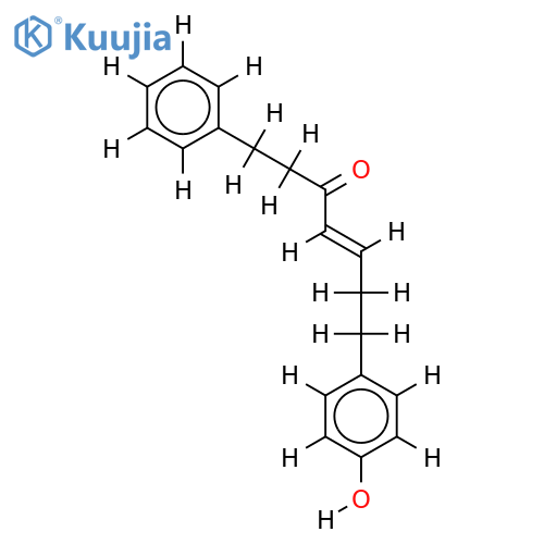 1-phenyl-7-(4-hydroxyphenyl)-3-heptanone-4E-en structure