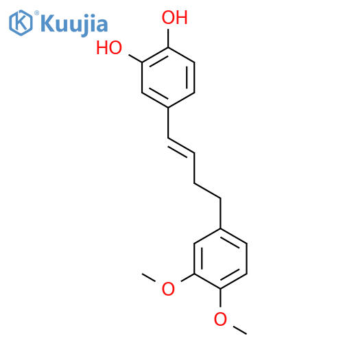 1,2-Benzenediol, 4-[4-(3,4-dimethoxyphenyl)-1-butenyl]- structure
