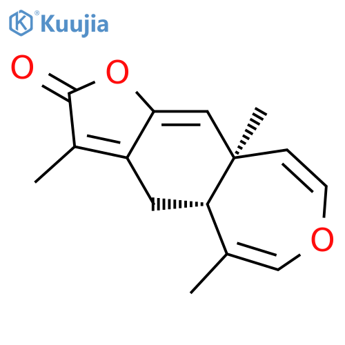 Furo[2,3-h][3]benzoxepin-2(4H)-one, 4a,9a-dihydro-3,5,9a-trimethyl-, (4aR-trans)- structure
