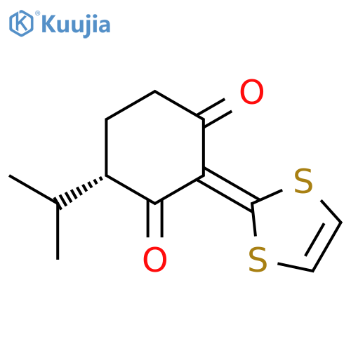1,3-Cyclohexanedione, 2-(1,3-dithiol-2-ylidene)-4-(1-methylethyl)- structure