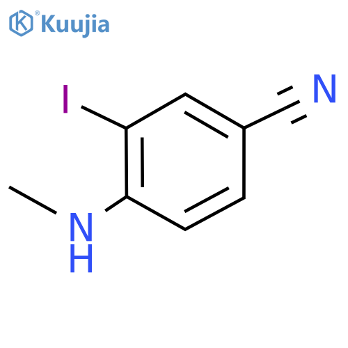 3-Iodo-4-(methylamino)benzonitrile structure