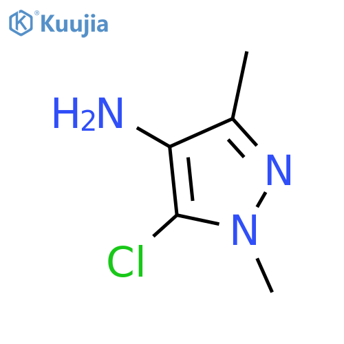 5-chloro-1,3-dimethyl-1H-pyrazol-4-amine structure
