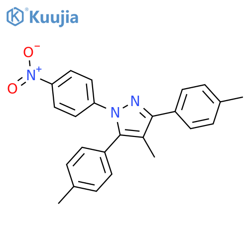 4-Methyl-1-(4-nitro-phenyl)-3,5-di-p-tolyl-1H-pyrazole structure