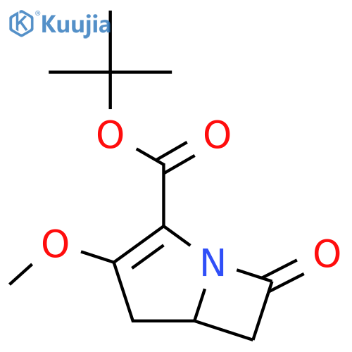 1-Azabicyclo[3.2.0]hept-2-ene-2-carboxylic acid, 3-methoxy-7-oxo-, 1,1-dimethylethyl ester structure