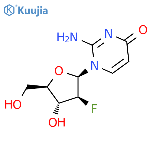 2-Amino-1-(2-deoxy-2-fluoro-beta-D-arabinofuranosyl)-4(1H)-pyrimidinone structure