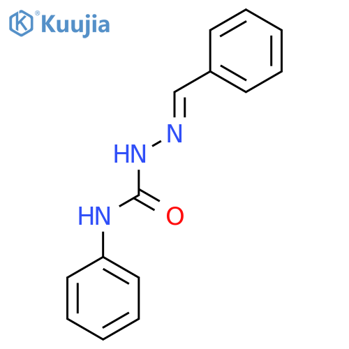 N-Phenyl-2-(E)-phenylmethylidene-1-hydrazinecarboxamide structure