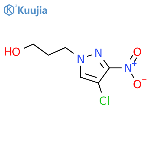 3-(4-chloro-3-nitro-1H-pyrazol-1-yl)propan-1-ol structure