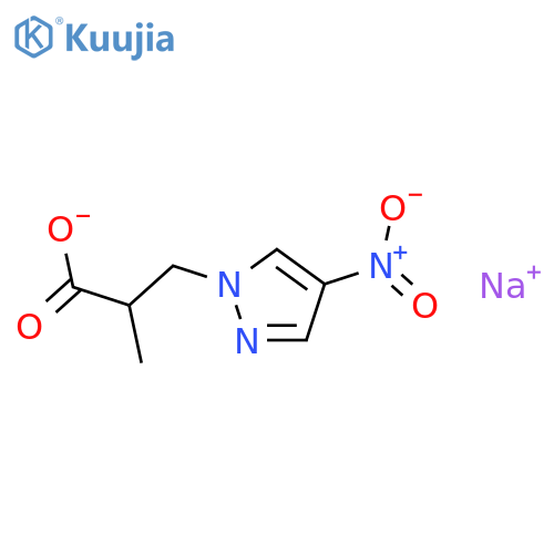 2-methyl-3-(4-nitro-1H-pyrazol-1-yl)propanoate structure