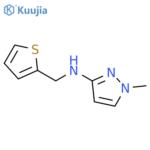 1H-Pyrazol-3-amine, 1-methyl-N-(2-thienylmethyl)- structure