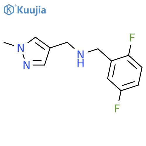 (2,5-difluorophenyl)methyl(1-methyl-1H-pyrazol-4-yl)methylamine structure