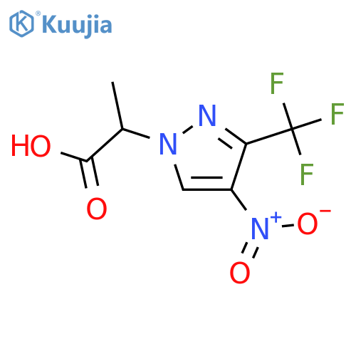 2-(4-Nitro-3-trifluoromethyl-pyrazol-1-yl)-propionic acid structure