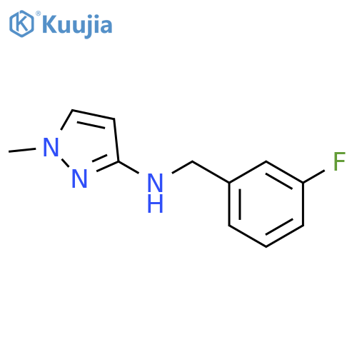 1H-Pyrazol-3-amine, N-[(3-fluorophenyl)methyl]-1-methyl- structure
