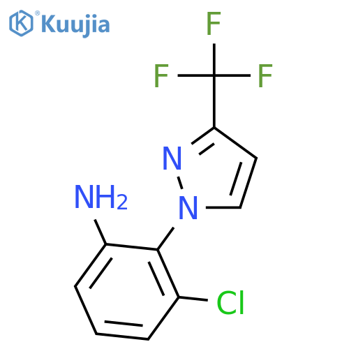 3-chloro-2-3-(trifluoromethyl)-1H-pyrazol-1-ylaniline structure