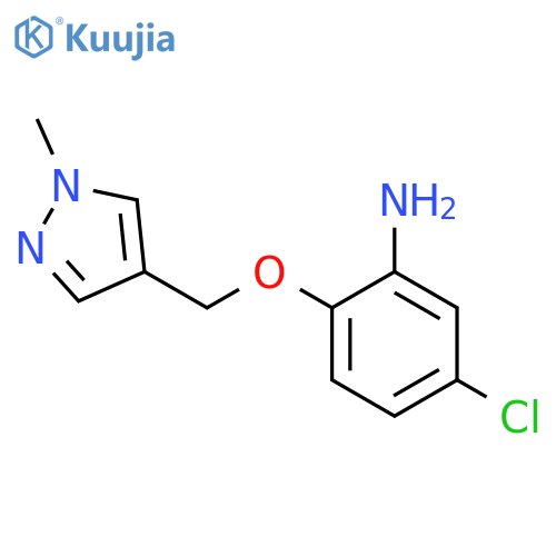 5-Chloro-2-(1-methyl-1H-pyrazol-4-ylmethoxy)-phenylamine structure