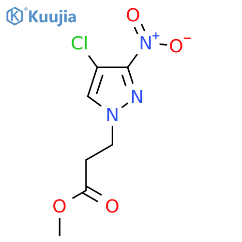 Methyl 3-(4-chloro-3-nitro-1H-pyrazol-1-yl)propanoate structure