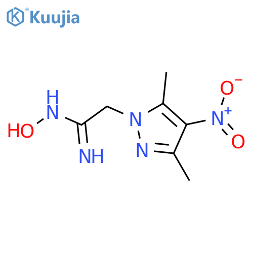 (1Z)-2-(3,5-dimethyl-4-nitro-1H-pyrazol-1-yl)-N'-hydroxyethanimidamide structure