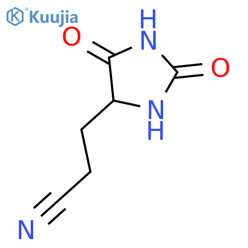 5-(2-Cyanoethyl)-hydantoin structure
