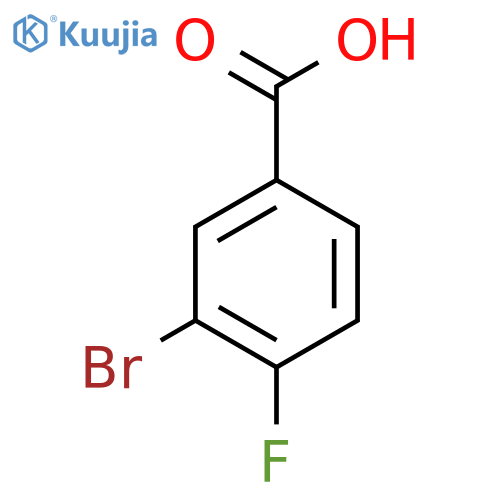 3-Bromo-4-fluorobenzoic acid structure