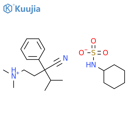 alpha-(2-(Dimethylamino)propyl)-alpha-isopropylphenylacetonitrile cyclamate structure