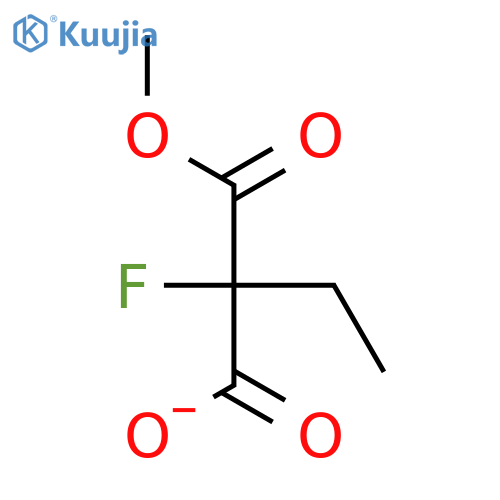 Propanedioic acid, ethylfluoro-, monomethyl ester structure