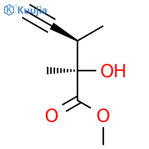 4-Pentynoic acid, 2-hydroxy-2,3-dimethyl-, methyl ester, (R*,R*)- structure