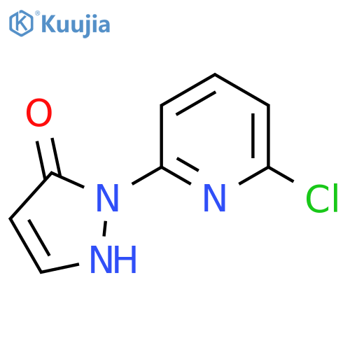 2-(6-chloro-2-pyridinyl)-2,4-dihydro-3H-pyrazol-3-one structure