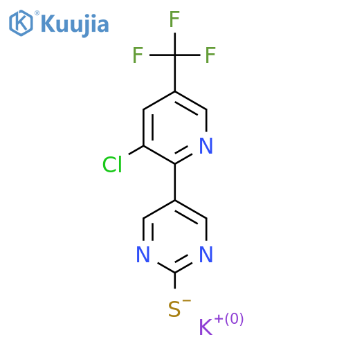 Potassium 5-3-chloro-5-(trifluoromethyl)-2-pyridinyl-2-pyrimidinethiolate structure