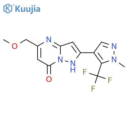 5-(Methoxymethyl)-2-1-methyl-5-(trifluoromethyl)-1H-pyrazol-4-ylpyrazolo1,5-apyrimidin-7-ol structure