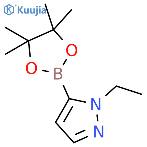 1-ethyl-5-(tetramethyl-1,3,2-dioxaborolan-2-yl)-1H-pyrazole structure