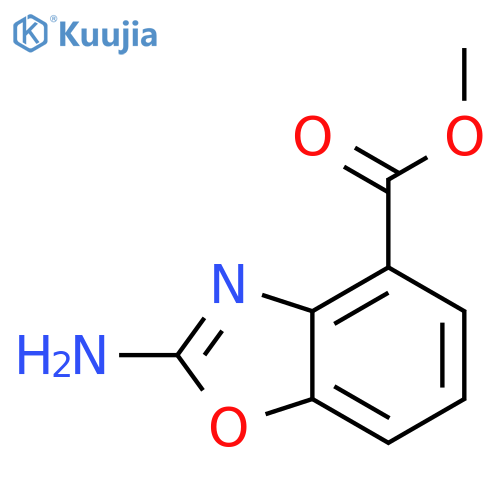 Methyl 2-amino-1,3-benzoxazole-4-carboxylate structure