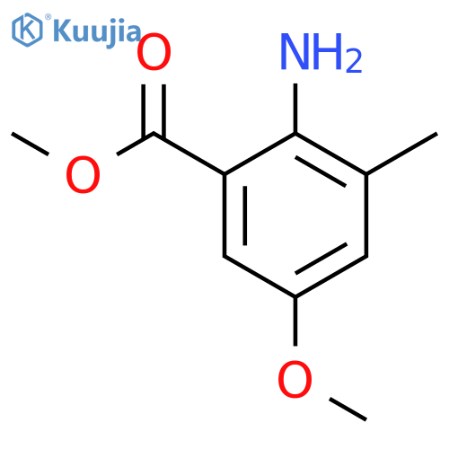 Methyl 2-amino-5-methoxy-3-methylbenzoate structure