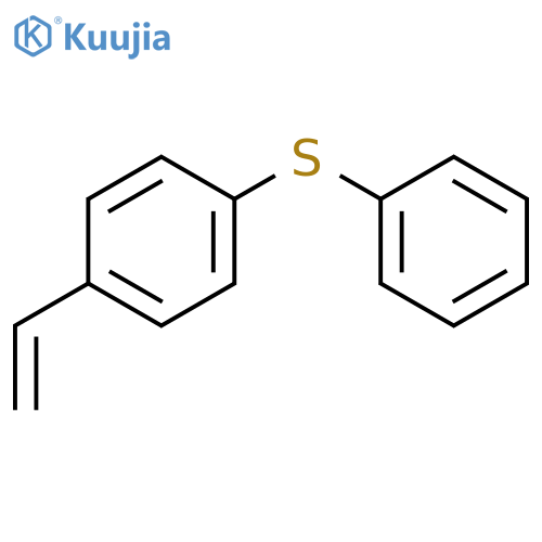 Benzene, 1-ethenyl-4-(phenylthio)- structure