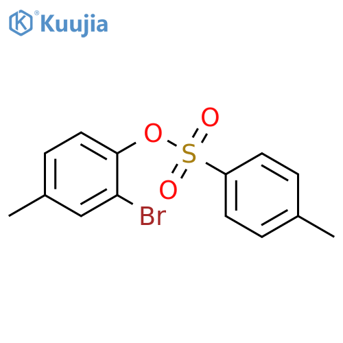 Phenol, 2-bromo-4-methyl-, 1-(4-methylbenzenesulfonate) structure