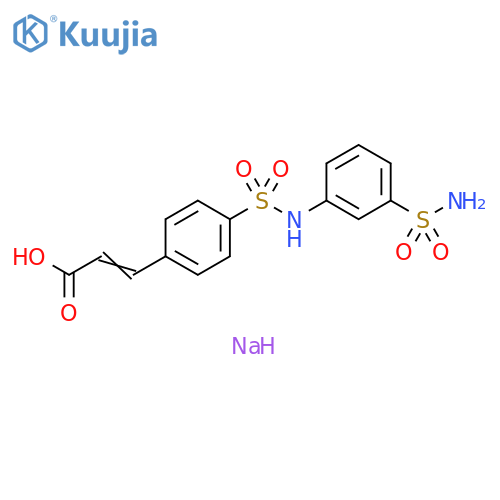sodium (2E)-3-{4-(3-sulfamoylphenyl)sulfamoylphenyl}prop-2-enoate structure