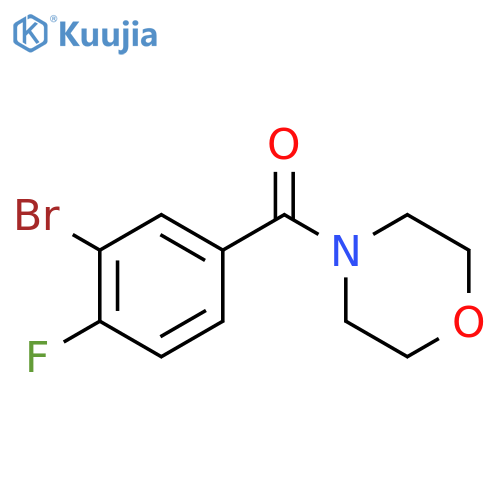 N-(3-Bromo-4-fluorobenzoyl)morpholine structure