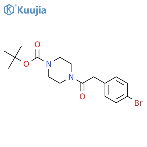 4-(4-BOC-piperazinocarbonylmethyl)-1-bromobenzene structure