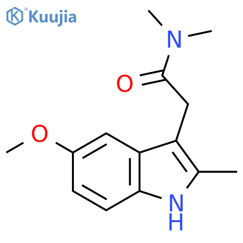 1H-Indole-3-acetamide, 5-methoxy-N,N,2-trimethyl- structure
